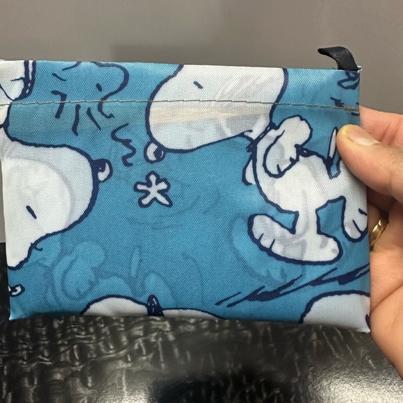 Snoopy blue Foldable Tote / shopping Bag - Picture 4 of 4